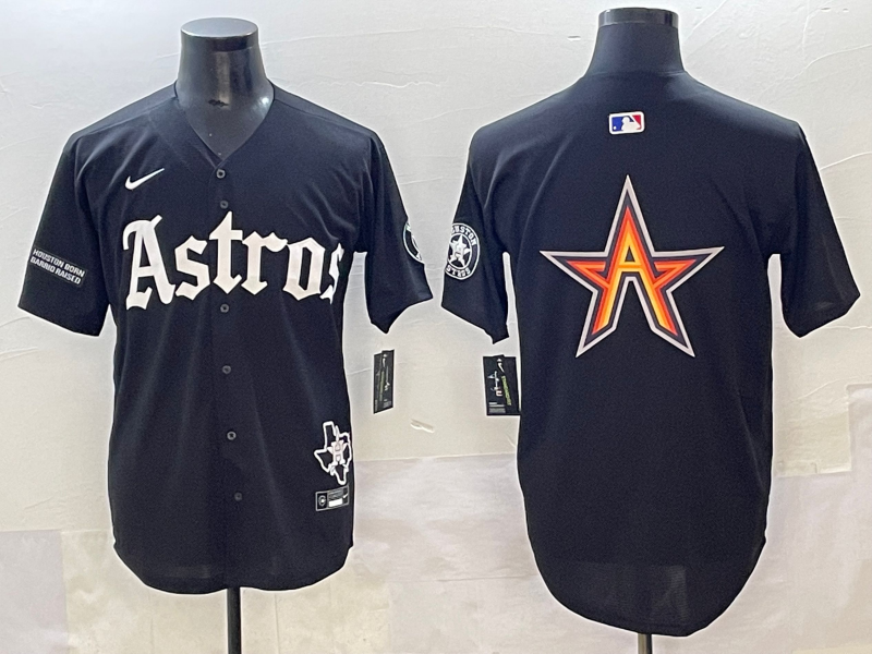 Men Houston Astros blank black MLB Nike 2025 jersey style 21